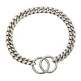 thumbnail image 1 of Gargantilla de collar de cadena para perro grande resistente con hebilla segura para masticar de acero inoxidable 61cm Gloria  Cadena de enlace, 1 of 9