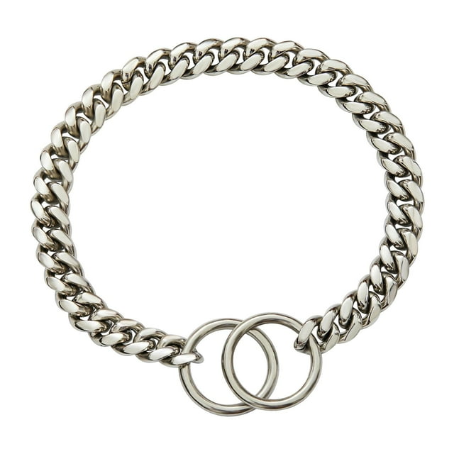 Large Dog Chain Collar Training Necklace Cuban Choker Heavy Duty Stainless Steel 61cm