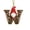 W, variant on romoty Personalized Christmas Letter Ornaments, Cute Gnome Kitten Initial Pendants, 2D Flat Acrylic Monogram Tree Car Mirror Decor