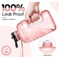 thumbnail image 7 of GEDUX 64oz Half Gallon Motivational Water Bottle with 2 Lids (Chug and Straw), BPA Free Sports Drink Water Jug with Time Marker for Camping Sports Workouts and Outdoor Activity, 7 of 7