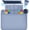 Gray, variant on 17"x13" Silicone Craft Mat with Detachable Cup & Palette, 7 Colors: Coral Pink, Gray & Coral Pink, Purple, White, Gray, Green, Purple & Green, Thick Raised Edge Mat for Artist, DIY, Resin Making