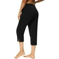 thumbnail image 6 of WQD Women’s Capri Sweatpants Yoga Pants Loose Workout Joggers High Waist Drawstring Flare Leggings Lounge Pajama Capris Pants with Pockets for Summer (Available in Plus Size), 6 of 6