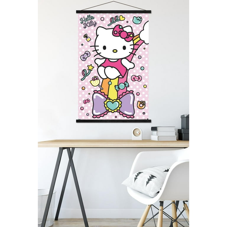 Hello Kitty: 21 Sugar Rush - Rainbow Wall Poster with Magnetic