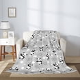 thumbnail image 2 of Rateoe Pandas Between Clouds and Stars Pattern Flannel Throw Blanket, Ultra-soft Blanket for Bed, Couch, Car, Hypoallergenic Anti-pilling blanket-40"x30"(Vertical), 2 of 6
