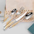 thumbnail image 3 of Jinsinto Luxury Steel Cutlery Set Quality Set 16 Pcs Tableware Knives Forks Spoons Western Party Cutlery Set, 3 of 5