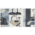 thumbnail image 2 of Heart Lock Pattern 12.4x10.6in PVC Round Ring Binders, 2-Pack, D-Ring 3-Hole, Metal Clip, 2 of 10