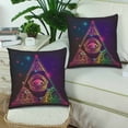 thumbnail image 2 of MKHERT Eye Of Providence Pillowcase Pillow Protector Cushion Cover 18x18 inch,Set of 2, 2 of 2