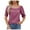 C295 Purple, variant on Gbsyewxs Shirts For Women Square Neck Puff Sleeve Ruffle Solid Color Casual Summer Womens T Shirt Black