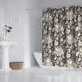 thumbnail image 3 of Floral Shower Curtain Watercolor Botanical Bathroom Decor Rustic Flower Design Fabric Bath Curtain for Tub Country Style Home Accessories with Hooks，84x72in(210x180cm), 3 of 5