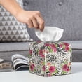 thumbnail image 6 of Yiaed Roses Mixed Zebra Print Tissue Box Cover, PU Leather Decorative Organizer for Tabletop, Bathroom, Car, Office Creative Decorative, 6 of 7