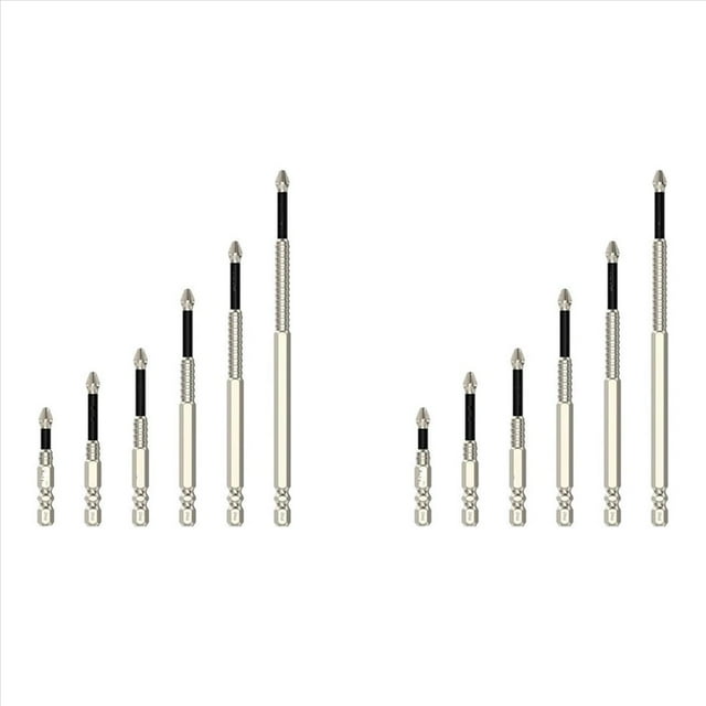 Juego de Brocas para Destornillador de Alta Potencia Magnética, 12 Puntas Magnéticas Antideslizantes, Juego de Destornilladores Eléctricos de Precisión.