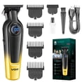 thumbnail image 1 of Cortadora de pelo VGR V-996 para hombre, inalámbrica con motor de 7000 RPM, color dorado, 1 of 8