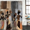 thumbnail image 2 of African Women Bathroom Shower Curtains with Hooks, Tribe Ethnic Style Waterproof Fabric Washable Shower Curtain for Home Hotel Bathtub Decor 60x72 Inch, 2 of 9