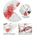 thumbnail image 6 of SKYSONIC Valentine's Day Heart Christmas Tree Skirt Home Decoration Large Round Christmas Tree Skirt for Holiday Party Home Christmas Day Ornaments 35.4 Inch, 6 of 6