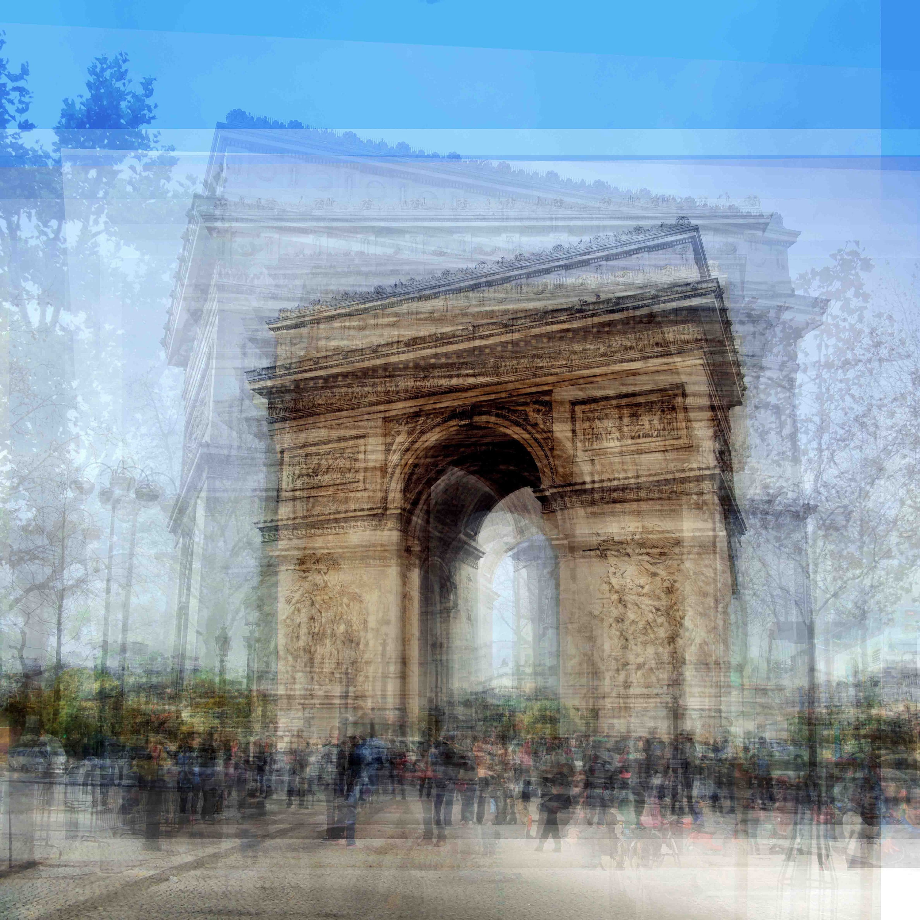 "Arc Du Triomphe" Painting Print on Wrapped Canvas