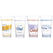 Wanda June Home Honky-Tonk Assorted 17-ounce Glass Tumblers, Set of 4 by Miranda Lambert