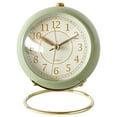 thumbnail image 1 of Coofit Alarm Clock Creative Decorative Round Table Clock Desk Clock for Bedroom Bedside, 1 of 6