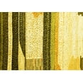 thumbnail image 1 of Ahgly Company Machine Washable Indoor Rectangle Abstract Yellow Contemporary Area Rugs, 5' x 8', 1 of 4