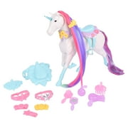Blue Ribbon Champions Unicorn Grooming Set - Fantasy Toy Horse with Sounds and 12 Grooming Accessories | Children Ages 3+
