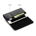 thumbnail image 3 of Black Leather Pouch Belt Loop and Belt Clip Wallet Case with Credit Cards and Coins Slot for Xiaomi Redmi 8, 8T, Mi Note 10 Pro, Mi Note 10, Mi 9T, Mi 9T Pro, Mi 9 Lite, 3 of 5