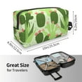 thumbnail image 4 of XMXT Large Capacity Makeup Bag, Cactus Aloe Pattern Travel Toiletry Bags Zippers Storage Cosmetic Bag for Women Men, One Size, 4 of 9
