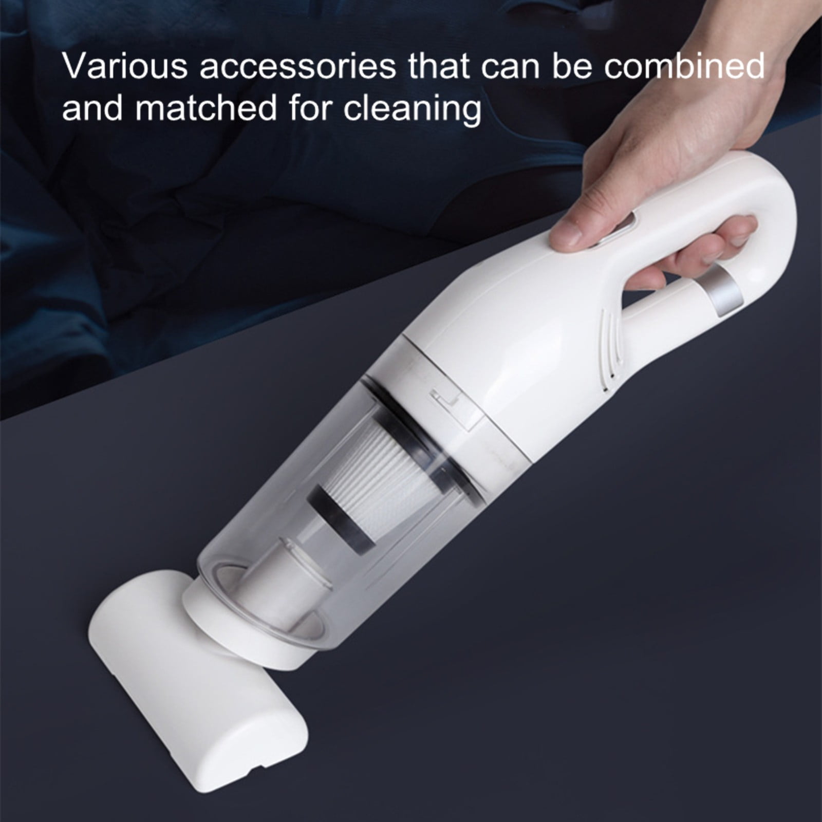 Fnochy Cordless Vacuum Cleaner, Stick Vacuum Cleaners With 12Kpa Powerful Suction, Anti- Handheld Vacuum Cleaner For Home For Carpet Hardwood Floor Pet Hair Car Cleaning