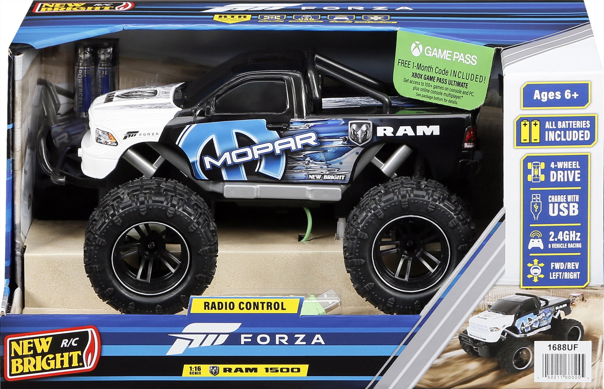 New Bright (1:16) Forza Raptor Battery Radio Control Orange New Bright (1:16) Forza Raptor Battery Radio Control Orange