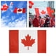 thumbnail image 3 of Bandera de Canadá de 59 x 35 pulgadas, bandera canadiense mediana, doble impresión digital, duradera, poliéster grueso 150D, con 2 latones, Día Nacional de Canadá, decoración para exteriores, 3 of 8