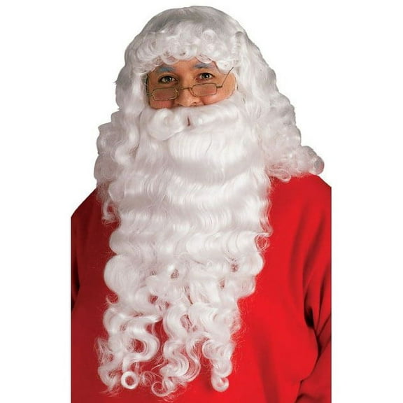 Rubies Santa Costume Wig and Beard Set, for Adults