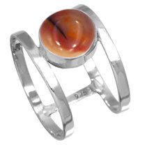 Natural Mookaite Women Jewelry 925 Sterling Silver Ring