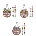 thumbnail image 4 of Toystoory Placas de bienvenida de Año Nuevo de Acción de Gracias, patio trasero, puerta de entrada de jardín, letreros de colgantes, decoración Kits de decoración para fiestas Lazo rosa Toystoory HA065332-02, 4 of 6