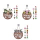 thumbnail image 3 of Inteprter Placas de bienvenida de Año Nuevo de Acción de Gracias, patio trasero, puerta de entrada de jardín, letreros de colgantes, decoración Kits de decoración para fiestas Lazo rosa Inteprter HA065332-02, 3 of 6