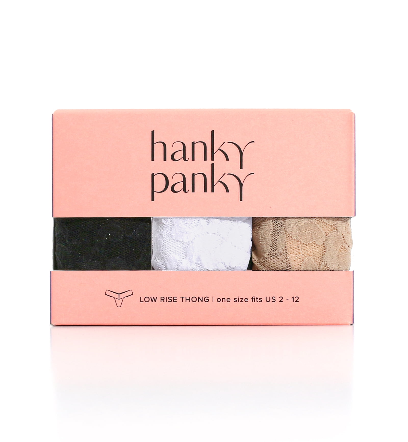 Hanky Panky 3-PACK Signature Lace Low Rise Thong (49113PK