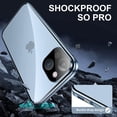 thumbnail image 3 of Anti Peeping Case for iPhone 14 (6.1"), 360 Degree Front and Back Privacy Tempered Glass Cover, Anti SPY Screen, Anti Peep Magnetic Adsorption Metal Bumper for iPhone 14 (Black), 3 of 8