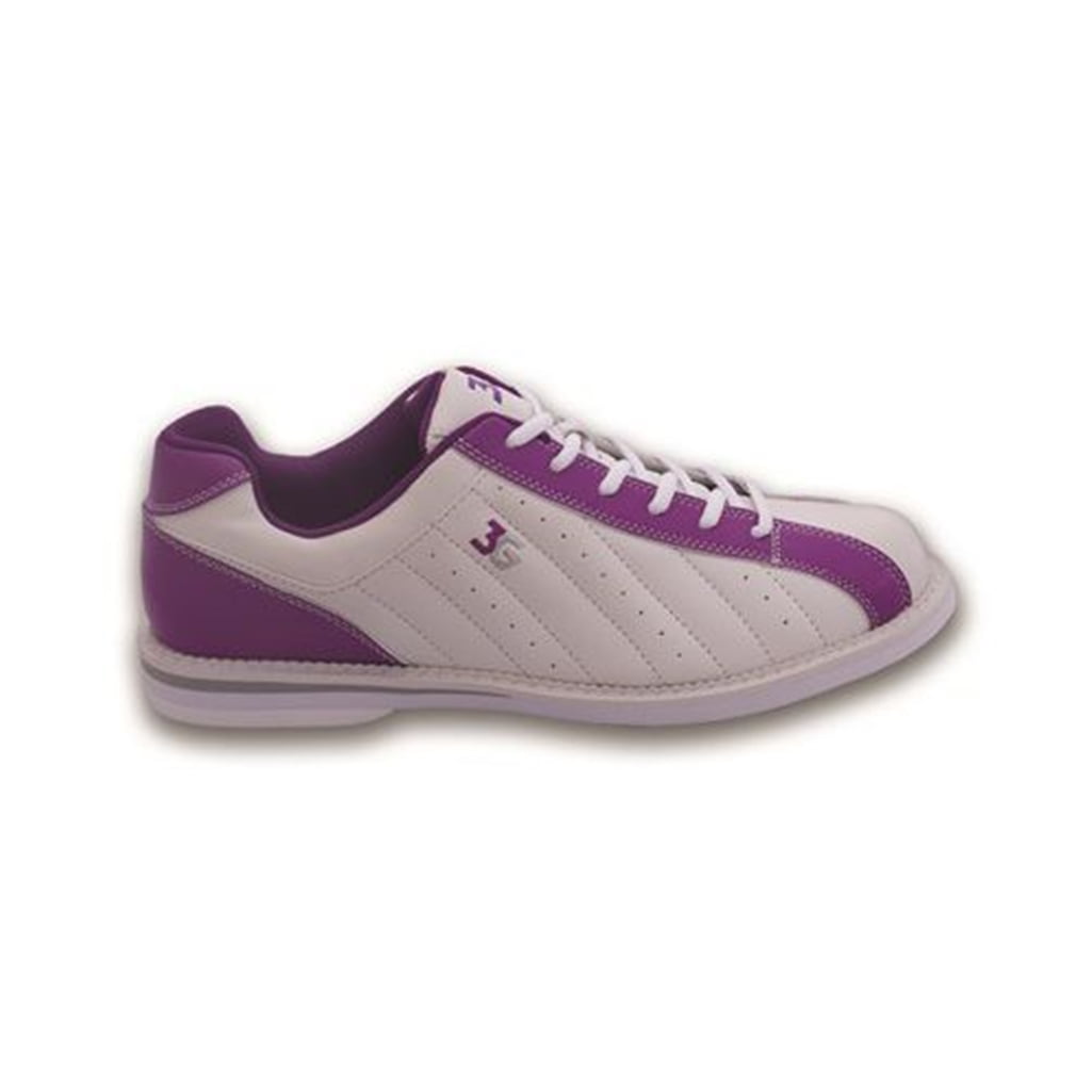 3G Ladies Kicks Bowling Shoes- White/Purple 9 1/2 M US - Walmart.com