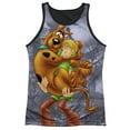 thumbnail image 2 of Scooby Doo Scooby And Shaggy Officially Licensed Black Back Sublimation Adult Tank Top, 2 of 3