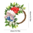 thumbnail image 2 of Patriotic Wreath - Summer Wreath for Front Door Outside, Artificial Flowers Wreaths July 4th Independence Day Wreath, for Home Wall Decor Outside, 2 of 10