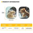 thumbnail image 5 of Yuyamidu 2pcs Funny Cat Car Window Sun Shades Front Windshield Cover Decorative Accessories Lightweight Car Front Window Shades Universal Fit Most Car SUV Van, 5 of 5