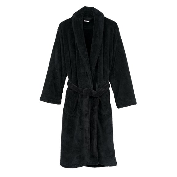 TowelSelections Women's Super Soft Plush Bathrobe Fleece Spa Robe X-Small-Small Anthracite