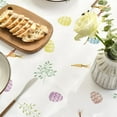 thumbnail image 5 of Easter Tablecloth 60×104 Inch, Spring Carrots Bunny Colorful Washable Table Cover for Party Picnic Dinner Decor, 5 of 6
