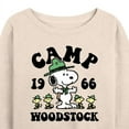 thumbnail image 3 of Peanuts - Camp Woodstock - Women's Lightweight French Terry Long Sleeve Shirt, 3 of 6