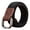 Black_110 cm, variant on HUANLEDASH Women Men Double Ring Buckle Canvas Belt Simple Casual Versatile Youth Cargo Waist Band Outdoor Sport Jeans Accessories
