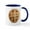 White/Navy Inside, variant on CafePress - Chocolate Chip Cookie Mugs - 11 oz Ceramic Mug - Novelty Coffee Tea Cup