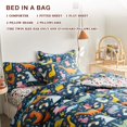 thumbnail image 3 of Bed in a Bag Joyreap, dinosaurio colorido tamaño queen, 7 piezas, 3 of 7