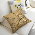 thumbnail image 5 of flowers, butterflies Linen toss pillowcase decoration pillowcase gifting preferred 18x18 inch cushion cover sofa pillowcase sofa bedroom living room car, 5 of 8