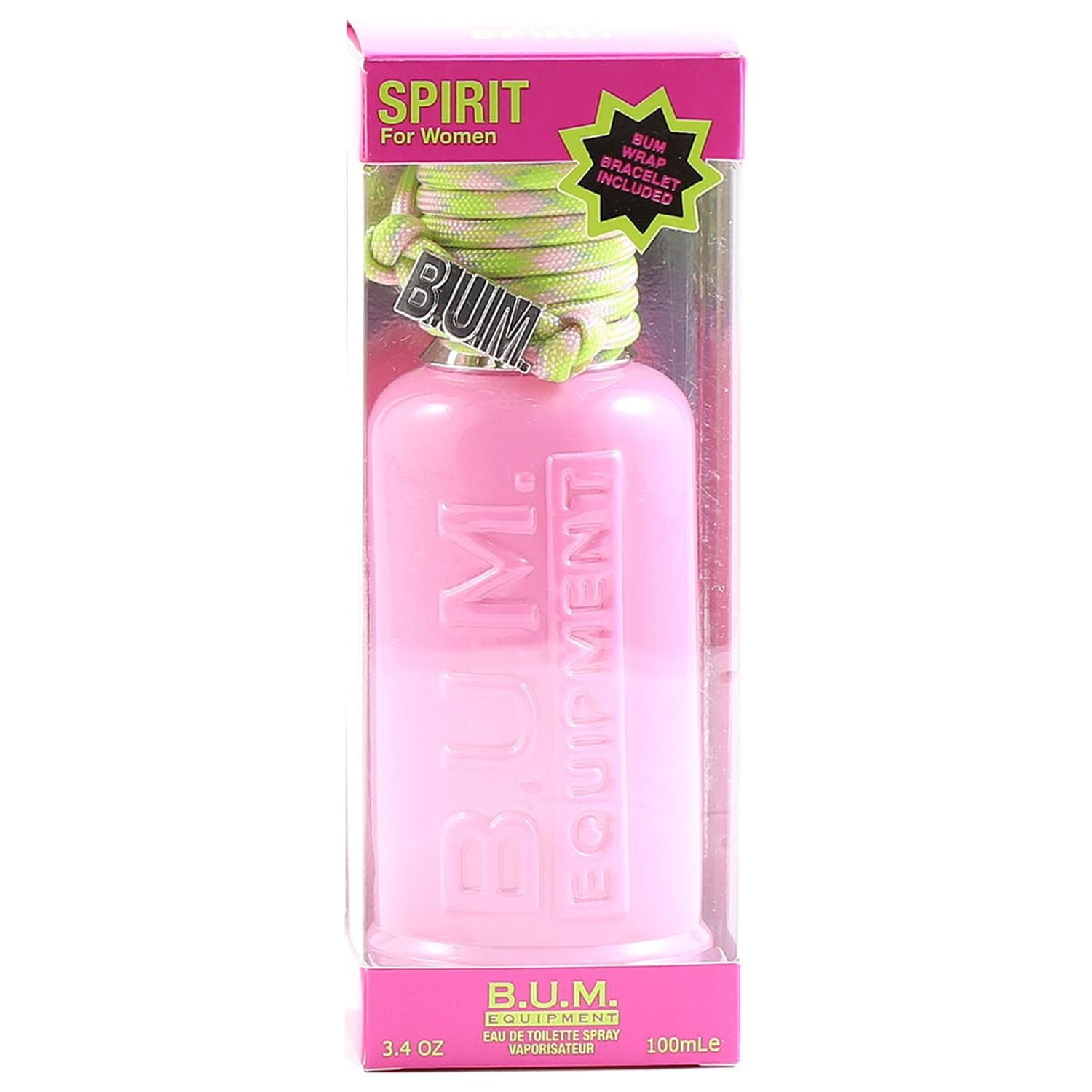 Bum Equipment Spirit with / wrap Bum Bracelet for Ladies Eau De Toilette Spray 100ml