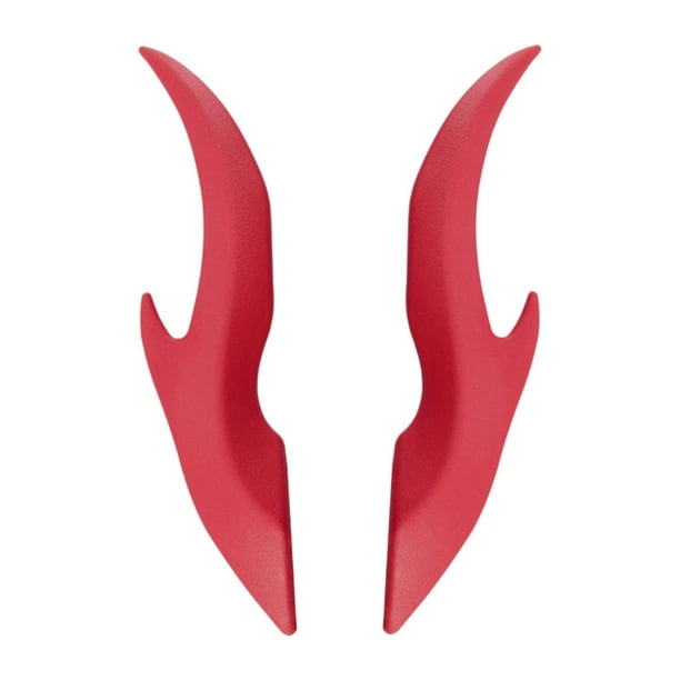 2 pegatinas 3D de cuernos de dragón, fáciles de instalar, regalo de Navidad, calcomanías para automóviles. Rojo