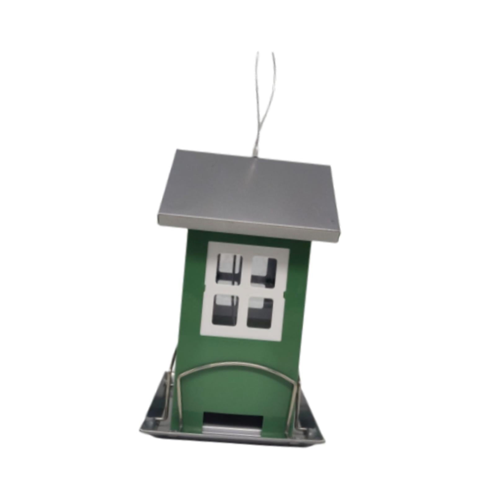 koolsoo Outdoor Bird Feeder Multifunctional Hanging Metal for Outside Courtyard Lawn