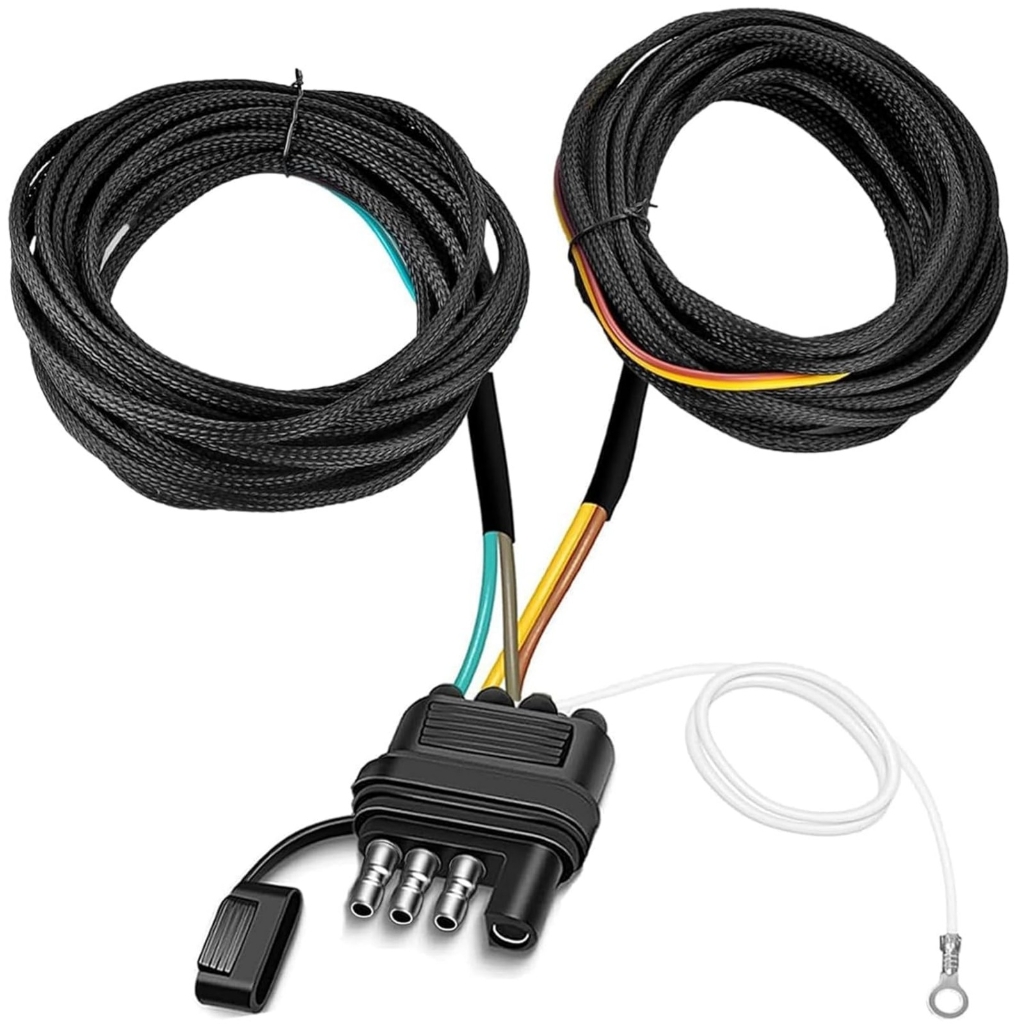 4 Way 5 Wire Trailer Light Wiring System 26Ft Trailer Wire Connector Plug