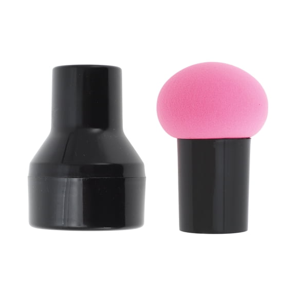 Unique Bargains 1 Pc Mushroom Head Powder Puff for Travel Dressing Tables Rose Red Hydrophilic Polyurethane